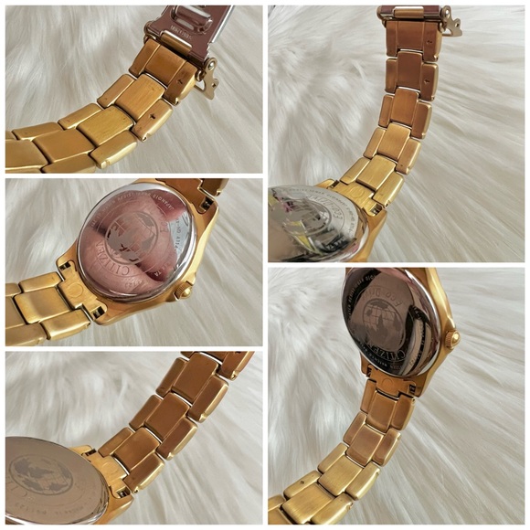 Citizen Eco-Drive technology solar-tech gold date watch men men’s brushed metal - Picture 6 of 15